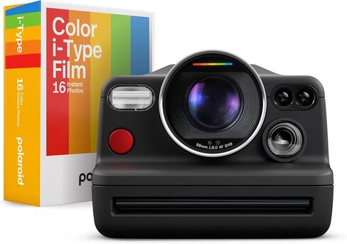 Polaroid I-2 Instant Camera Bundle with Color i-Type Film Double Pack (16 Photos) - Full Manual Control, app Enabled Analog Instant Camera with Polaroid's sharpest 3-Element Lens (6444) in Kuwait