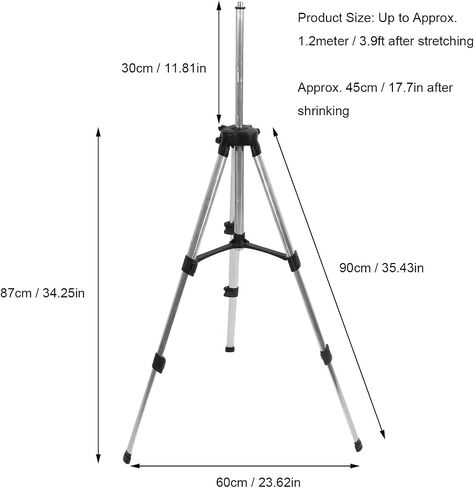 Tripod Level Stand Automatic Self Leveling Holder 4 Section Adjustable Legs 1.2meter with Bag in Kuwait