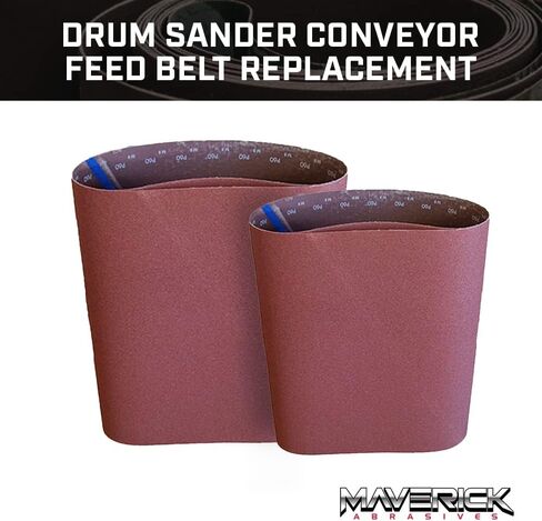 Maverick Abrasives Drum Sander Replacement Conveyor Feed Belt – Premium X Weight Cloth Backed Sanding Belt for JET 22-44, 22-3/8" x 47-1/2" Inch Belt (1 Count) – Professional Woodworking Performance in Kuwait