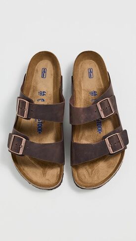 Birkenstock Unisex Arizona Soft Footbed Sandal, Habana Oiled Leather, 43 M EU/10-10.5 B(M) US Men in Kuwait
