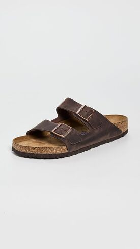 Birkenstock Unisex Arizona Soft Footbed Sandal, Habana Oiled Leather, 43 M EU/10-10.5 B(M) US Men in Kuwait