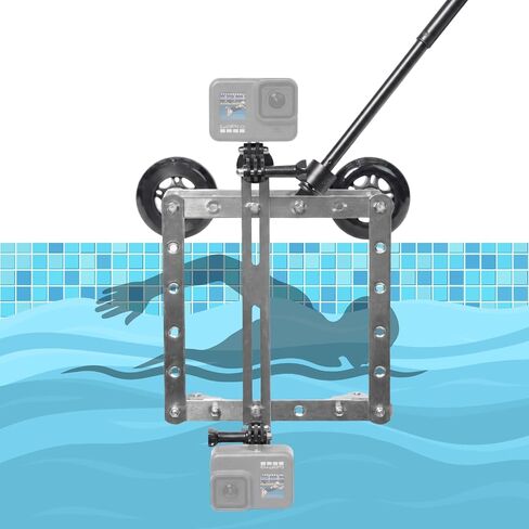 Underwater Hand Grip & Above-Water Split Shot Camera Pole for GoPro Hero | Underwater Hand Grip for GoPro, DJI Osmo, Swim Follow Stabilizer for Stroke Correction, Pool Vlog, Swim Training in Kuwait