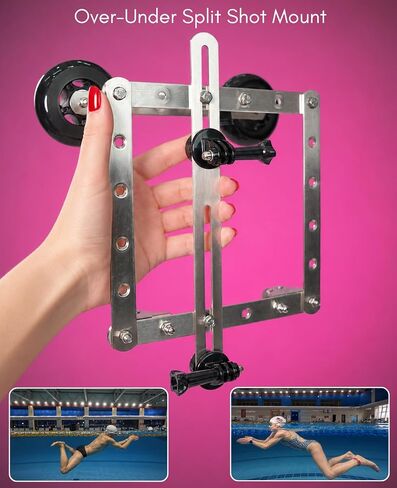Underwater Hand Grip & Above-Water Split Shot Camera Pole for GoPro Hero | Underwater Hand Grip for GoPro, DJI Osmo, Swim Follow Stabilizer for Stroke Correction, Pool Vlog, Swim Training in Kuwait