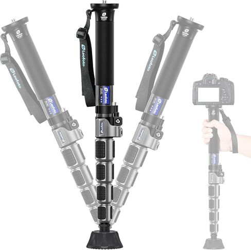LEOFOTO Carbon Fiber Camera Monopod, Lightweight Travel Monopod with Quick Lock System for DSLR, DV, Video Camcorder, Phone Holder, Weight 0.6kg/1.32lb, Maximum Load 30kg/66lb in Saudi Arabia