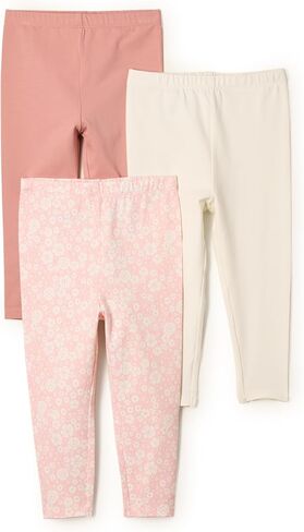 Amazon Essentials x Sofia Grainge Unisex Toddlers and Babies' Cotton Breathable Ankle Length Legging, Pack of 3 in Kuwait