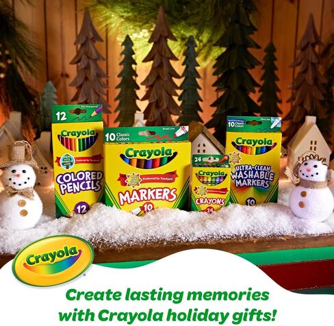 Crayola Create 'N Carry Travel Art Set for Kids (75pcs), 2-in-1 Lap Desk & Carrying Case, Essential Art Supplies Kit, Spring Crafting, Gift for Kids | Portable Art Set for Kids, Colored Pencils, Crayons, Markers, Drawing, Coloring, Crafting Gift for Boys  in Kuwait