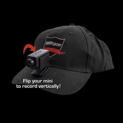 TACHYON Mini Action Camera with Built-in 64GB and WiFi, 2K or 4K Video Resolution, Auto-Stop, Hat Cam, Helmet Cam, Cap Mounted Video Camera for USPSA, IPSC, IDPA, Practical Shooting in Kuwait