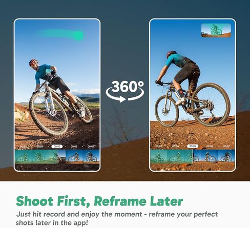 AKASO 360 Action Camera Creator Combo- 5.7K 360 Video with 1/2" 48MP Sensors, 72MP 360 Photo, 360-SuperSmooth, Invisible Selfie Stick, 360° Horizon Lock, AI Tracking with 256GB MicroSD Card in Saudi Arabia