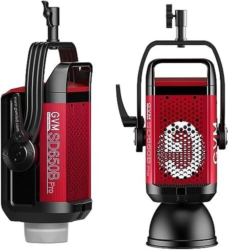 GVM Pro SD650B 650W LED Video Light with Softbox, 112000lux/m Bi-Color COB Studio Light 2700K-6800K, CRI 97+, Bowens Mount Continuous Photography Lighting for Video Recording, Film, YouTube in Kuwait
