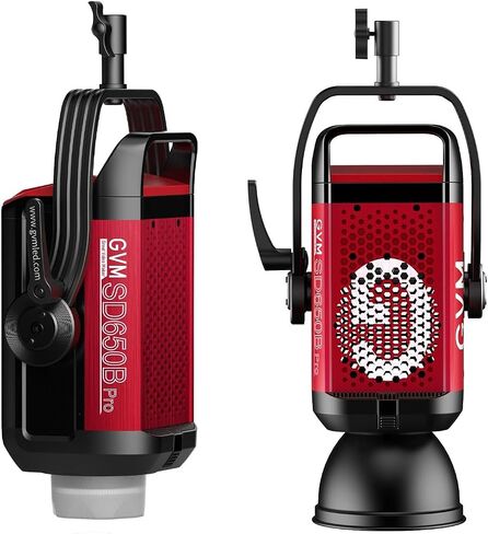 GVM Pro SD650B 650W Led Video Light, Studio Light with Bowen Mount, 81300lux/m Photography Lighting kit with 45° Standard Cover, Continuous Output Video Lighting with Controller, CRI 97+, 2700-6800K in Kuwait