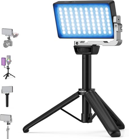 NEEWER RGB Video Light, 2500-10000K CRI97+ On Camera Selfie Light with App & 2.4G Control, 18 Light Scenes, 4300mAh Battery for Photography, SL90 in Kuwait