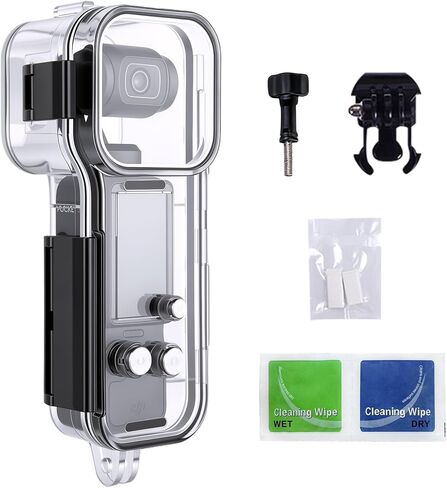 Walking Way Waterproof Case for DJI Action 6, with Anti-Fog Underwater Housing Camera Case 70M/229FT Deep Quick Release Diving Housing Case Combo Snorkeling Surfing, Protective Shell Accessories Kit in Kuwait
