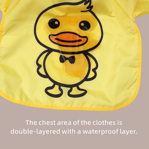 Baby Long Sleeved Smock Bibs Shirt for Girl or Boy, Toddler, 6-36 Months, Essential Must Have for Eating, Feeding, Baby Led Weaning Supplies, Long Sleeve Mess Saving Food Catcher, in Kuwait