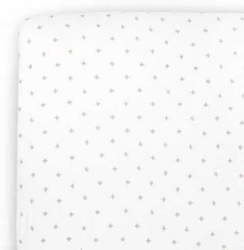 Little Unicorn Premium Stretch Knit Crib Sheet |Super Soft with Optimal Stretch (Pressed Petals) in Kuwait