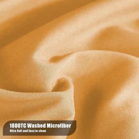 MOONQUEEN 2-Pack Baby Fitted Crib Sheets - Soft Breathable Microfiber Toddler Nursery Sheet Set for Boys and Girls, Fits Standard Size Crib Mattress 28 x 52 x 8in, orangey in Kuwait