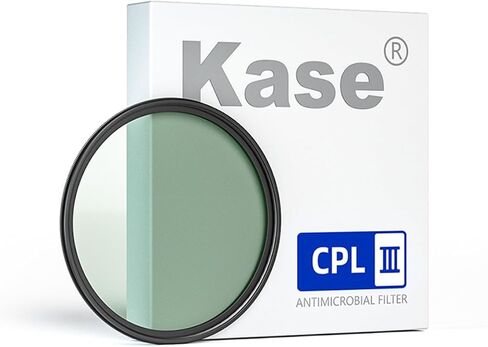Kase 86mm CPL III Circular Polarizer Filter with Ultra-Low Reflectivity 0.1%, HD 28 Multi-Coated Optical Glass Ultra-Slim Polarizing Camera Lens Filter in Kuwait