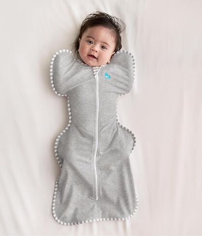 Love to Dream Swaddle UP Original 1.0 TOG Baby Sleep Sack Bundle – Small 8-13 lbs, Deep Olive + Gray (2-Pack, Arms-Up Self-Soothing Swaddles) in Kuwait