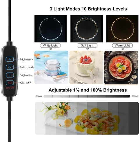 Light Box Photography Studio, Portable Folding LED Photo Box with 12 Colors Backdrops, CRI 95 Lighting for Jewelry and Miniature Model Photography in Kuwait