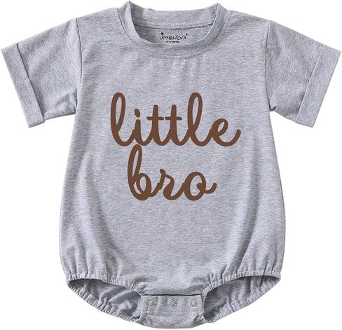 Jimonda Baby Bodysuit Boy Girl Bubble Romper Cotton Short Sleeve Outfits | Funny Slogan Baby Clothes, Cute Newborn T-Shirt, Unisex, Gender Neutral, Lightweight, Breathable, Pregnancy Announcement in Kuwait