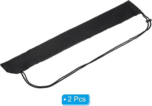 21"x2.4" Long Monopod Carrying Case Bag, 2 Pack Nylon Carry Bag with Shoulder Strap Portable Folding for Camera Monopod, Black in Kuwait
