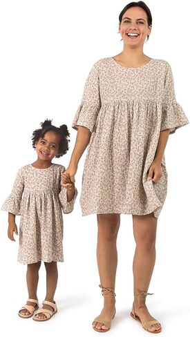 Modern Moments by Gerber Baby Girls' Mommy and Me Gauze Dress in Kuwait