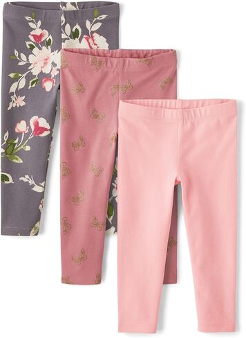 The Children's Place Baby Girls' and Toddler Printed Leggings, Multipacks in Kuwait