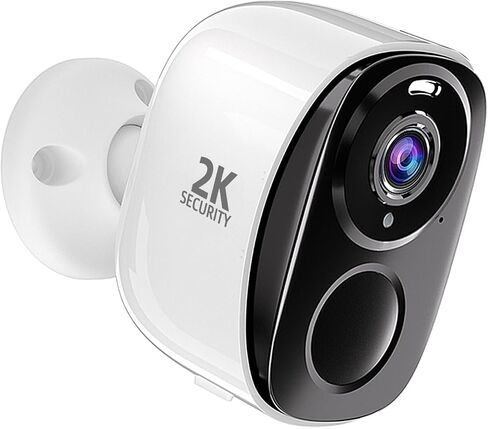 ELECCTV WiFi Security Cameras Wireless Outdoor Battery Powered, 5G/2.4G, 2K | WiFi Cameras with AI Motion Detection,Spotlight Siren, Color Night Vision, 2-Way Audio, IP65, Cloud/SD Storage, Works w/Alexa in Kuwait