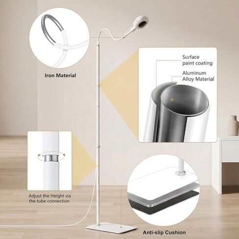 Floor Stand for Nanit Pro Baby Monitor, Nanit Stand with Adjustable Height and Heavy-Duty Stable Base, Full Enclosure Camera Mount Baby Monitor Stand No Tools or Wall Damage(Camera not Included) in Kuwait