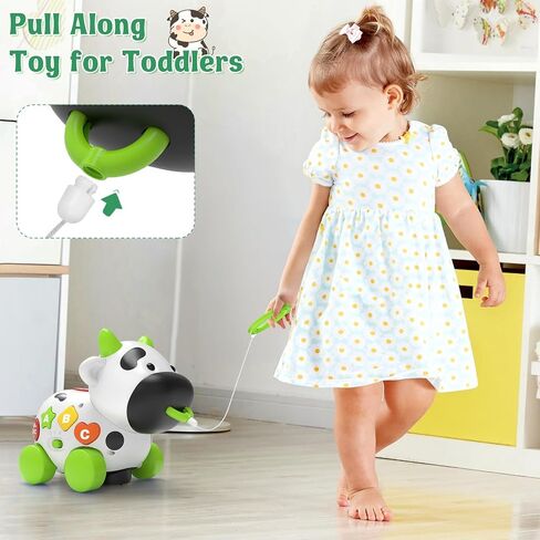 Talkfun Musical Cow Toys for 1+ Year Old Boy Girl, Bilingual Baby Toy 6-12-18 Month, One Year Old Boy Toys, 1 Year Old Girl Gift, Learning Toddler Toy Age 1-2, First Christmas 1st Birthday Gift in Kuwait