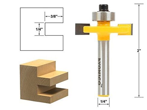 YONICO Slot Cutter Router Bit 1/4-Inch Height X 3/8-Inch Depth 1/4-Inch Shank 14184q in Kuwait