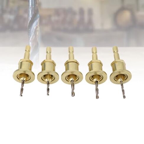 5Pcs Adjustable Hex Shank Countersink Drill Bit Set 2.8-4mm for Woodworking Carpentry in Kuwait