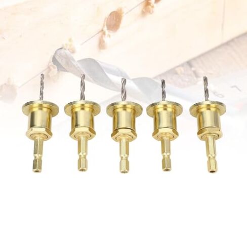 5Pcs Adjustable Hex Shank Countersink Drill Bit Set 2.8-4mm for Woodworking Carpentry in Kuwait