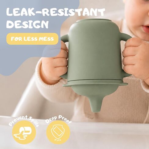 Silicone Sippy Cups, Baby Training Cups, Soft Spout, 2-Pack in Kuwait