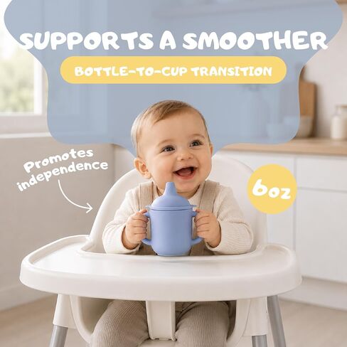 Silicone Sippy Cups, Baby Training Cups, Soft Spout, 2-Pack in Kuwait