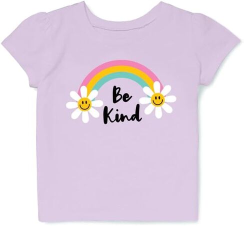 Be Kind T-Shirt Kids Kindness Rainbow Shirt Toddler Girl in Purple in Kuwait