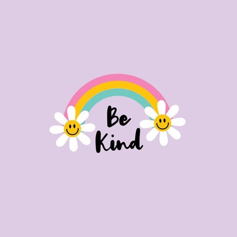 Be Kind T-Shirt Kids Kindness Rainbow Shirt Toddler Girl in Purple in Kuwait