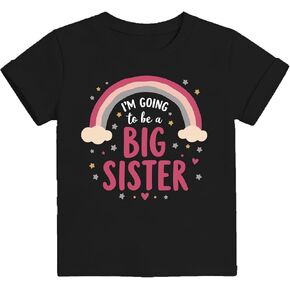 Big Sister Shirts for Girls 2-7 Years Toddler Kid Promoted to Big Sister T-Shirt Little Girl Gift Tee Top in Saudi Arabia