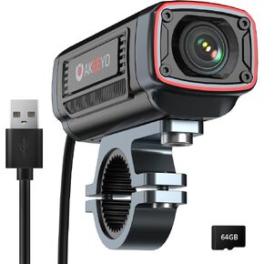 AKEEYO AKY-710S Motorcycle Camera 4K 28fps, 2K 55fps, Wide-Angle 142°, IP67, 5MP, Loop & Emergency Recording, Parking Monitor, Motorcycle Bike,Outdoor Sports, Rechargeable,32GB Card Included in Saudi Arabia