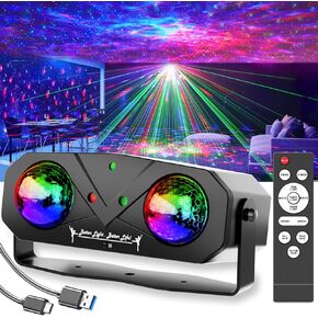 Disco Ball,Party DJ Disco Light Strobe Stage Dance Light Glow Party Sound Activated with Remote Control Rave Ocean Star Projector for Club KTV Christmas Halloween Dancing Parties Holiday Décor in Saudi Arabia