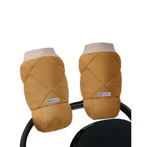 7AM Enfant Stroller Warmmuffs Gloves - Anti-Freeze Stroller Mittens for Handlebars, Water Repellent Hand Warmer Muff for Cold Weather, Plush Lined Stroller Warmmuffs | Winter Stroller Accessories in Kuwait