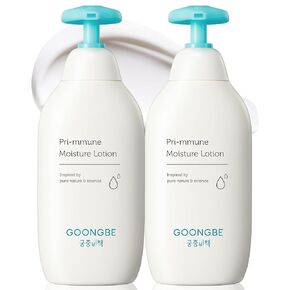 GOONGBE Pri-mmune Moisture Lotion - Korean Baby Body Moisturizer - Hypoallergenic Moisturizing & Calming Daily Skincare for Dry Skin - Fast Absorbing, Naturally Derived Non-Greasy Lotion, 11.8 oz. in Saudi Arabia