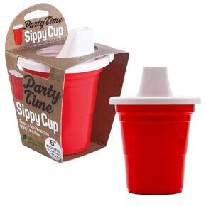 GAMAGO Party Time Baby Adorably Cute Learner Sippy Cup for Babies, Toddlers and Kids, 6+ Months Old, BPA-Free, Food-Safe, Spill Proof, Easy to Clean, Party Time, 5" in Kuwait