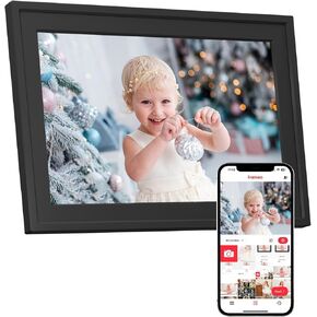 Digital Picture Frame, 10.1 inch Digital Photo Frame 32GB Storage with HD IPS Touch Screen, Instant Photo & Video Sharing via App, Auto-Rotate, Ideal Gift for Parents & Grandparents in Saudi Arabia