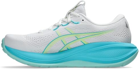 ASICS Women's Gel-Cumulus 28 Running Shoes, 7.5, White/Energy Aqua in Kuwait
