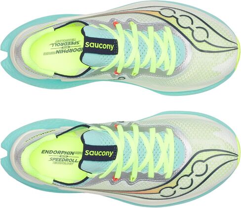Saucony Women's Endorphin Pro 5 Sneaker, White/Splash, 8.5 in Kuwait