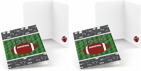 Big Dot of Happiness End Zone - Football - Baby Shower or Birthday Party Thank You Cards (8 count) in Kuwait