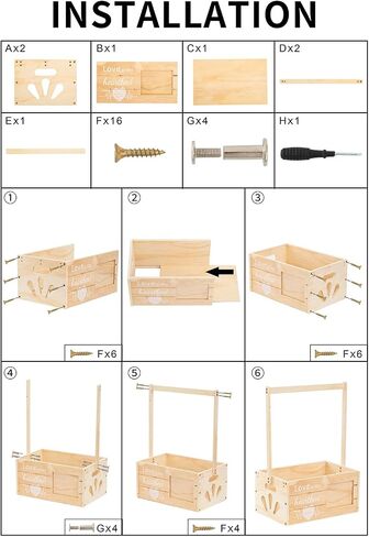 Wooden Baby Shower Crate Closet, Personalized Baby Shower Basket with Wreath & Hanger, Love at First Sight Sonogram Picture Frame, Easy Assembly Baby Clothes Storage Box for Pregnancy Gift in Kuwait