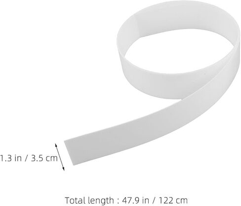 Mobestech White LED Light Strip Diffuser Acrylic Sheet 48x1.4 Inches Heat-Resistant and Resists Yellowing Flexible Light Diffusion Panel for Office and Decor Projects in Kuwait