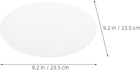 UPKOCH Acrylic Lamp Shade Diffuser for Ceiling Light, 23.5cm Diameter, White Frosted Cover with Stable Mounting and Uniform Light Distribution, for Living Spaces and Work Activities in Kuwait