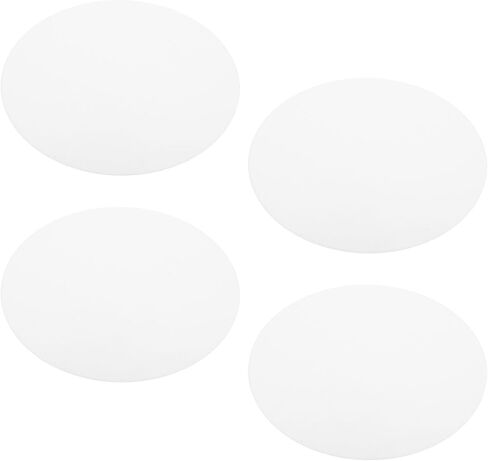 4pcs round Acrylic Lampshade Diffuser Cover with High Light Transmittance and Versatile Compatibility, 20cm White Ceiling Light Replacement Panel for Living Room and Party in Kuwait
